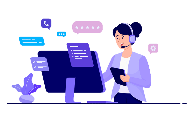 illustration de telesecretaire