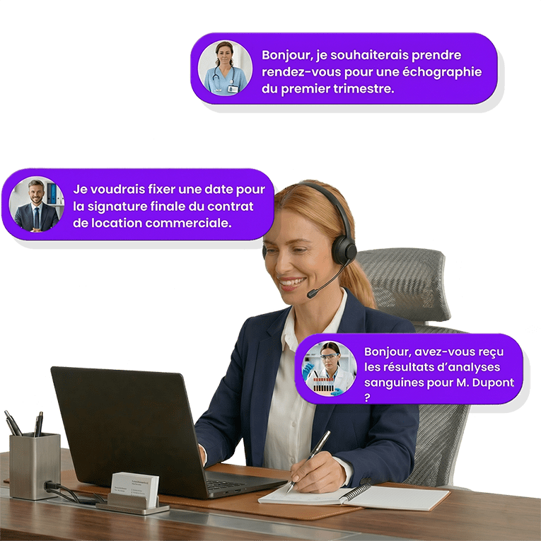 telesecretaire du smilycall comme hero image